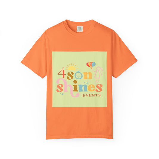 4 SonShines Events T-Shirt for Celebrations, Summer Festivities, Fun Gatherings, Family Reunions, Lightweight Fashion