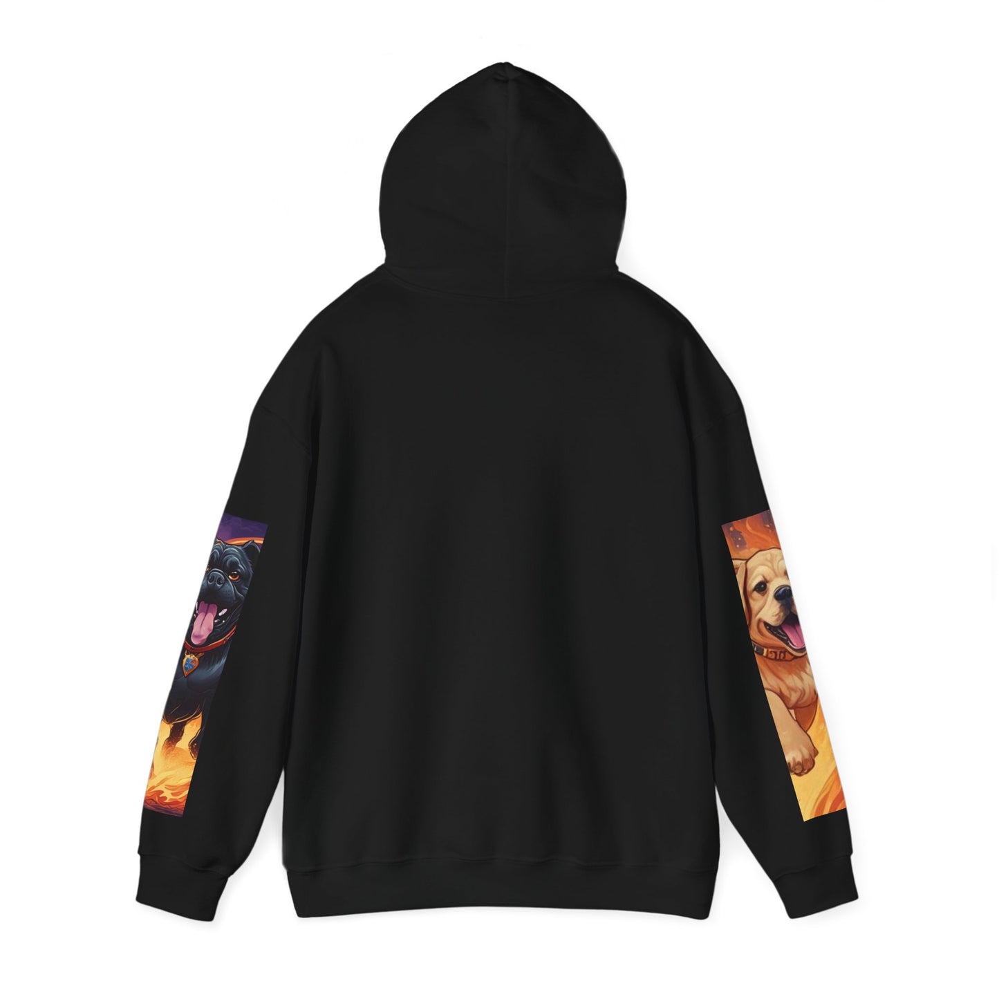 Bold Dog Art Hoodie - Unisex Heavy Blend Sweatshirt, Gift for Dog Lovers, Cozy Casual Wear, Pet Owner Apparel