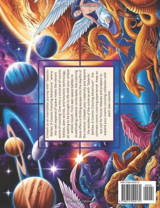 Galactic Battles: A Cosmic Coloring Adventure!