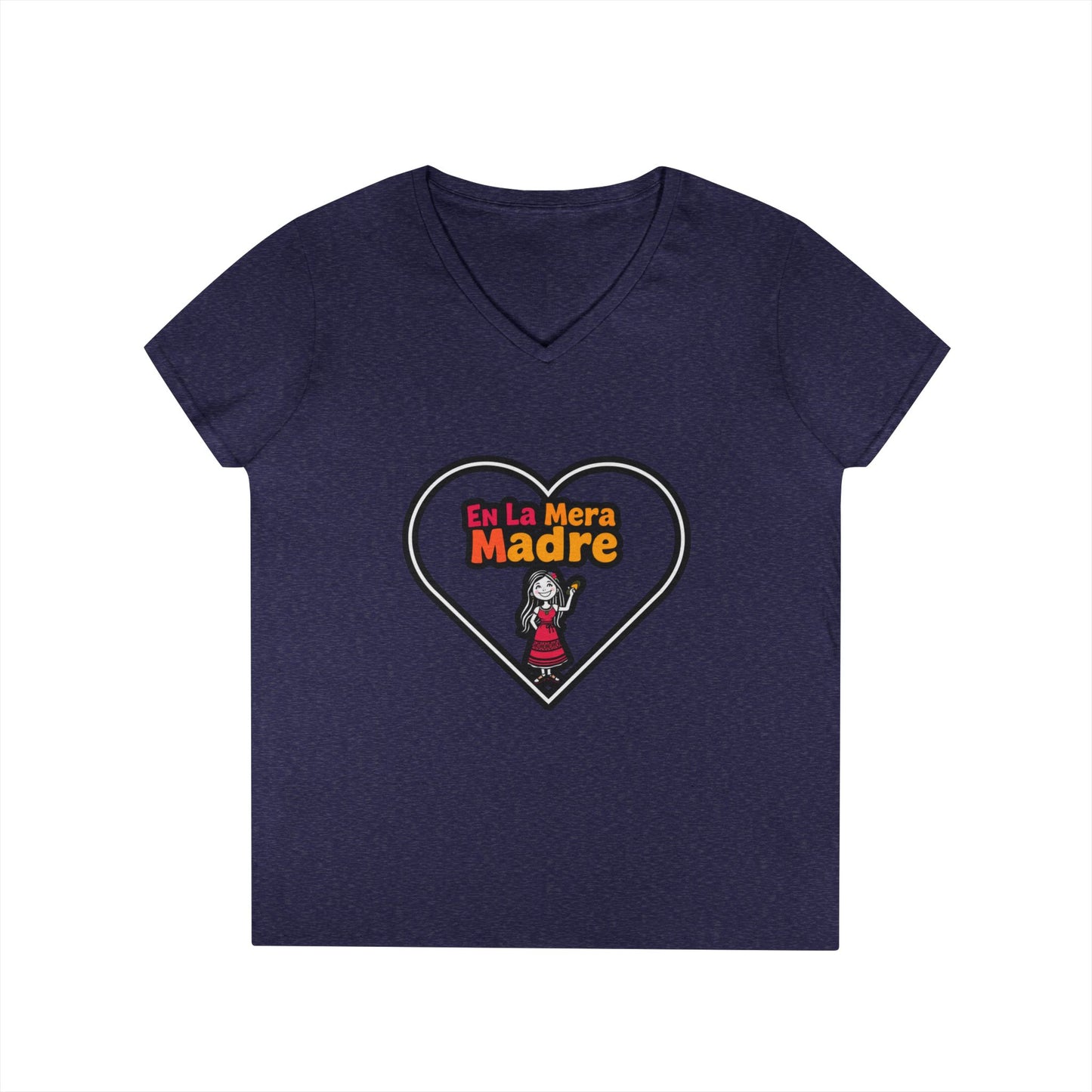 Mama V-Neck T-Shirt - En La Mera Madre Design