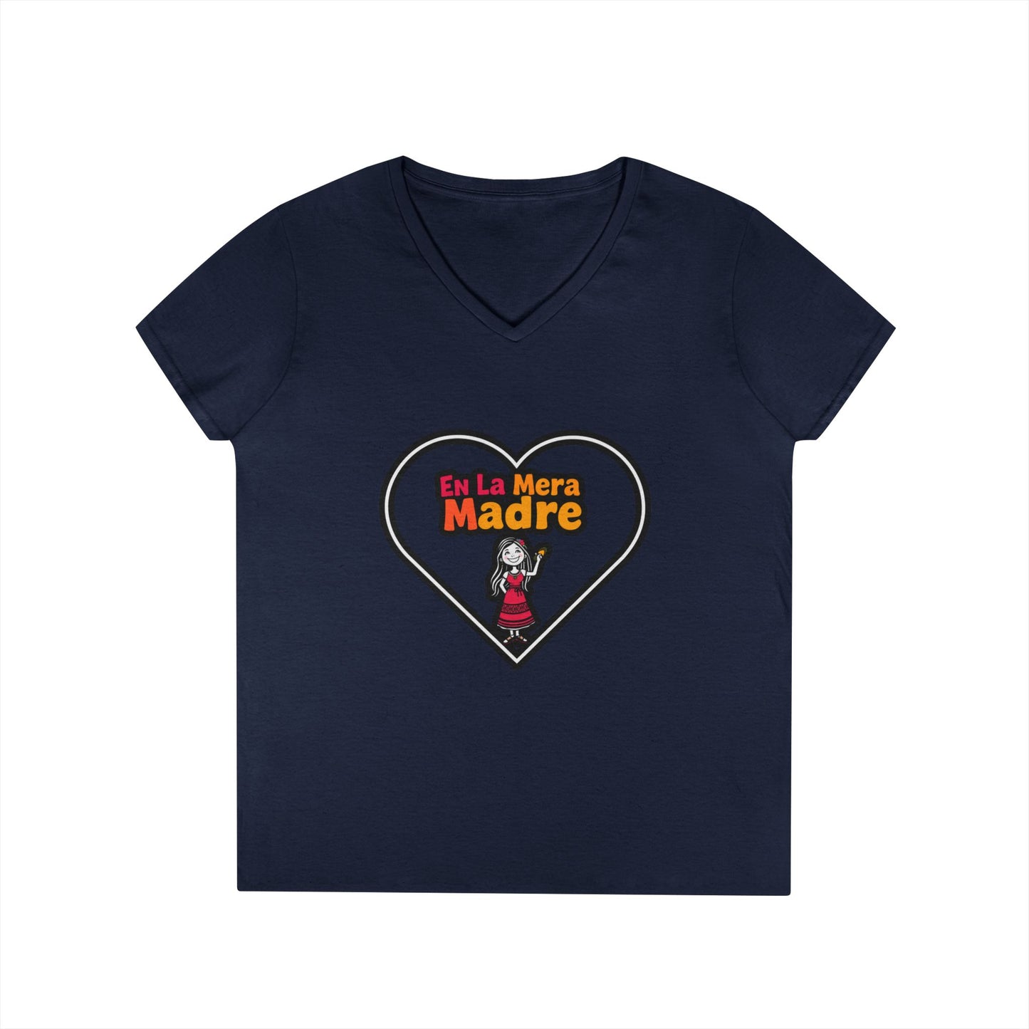 Mama V-Neck T-Shirt - En La Mera Madre Design