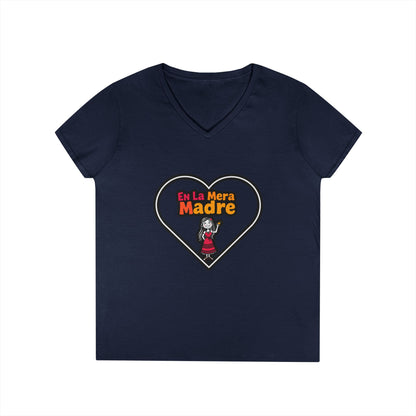 Mama V-Neck T-Shirt - En La Mera Madre Design