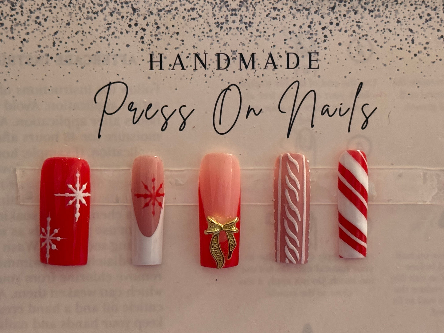 Christmas Press-On Nails — Perfectly Festive, Effortlessly Fly 🎄✨