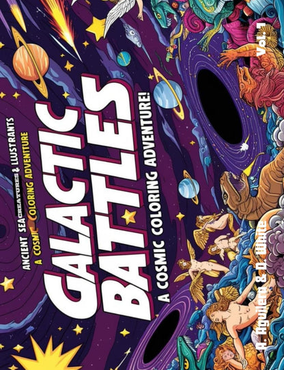 Galactic Battles: A Cosmic Coloring Adventure!